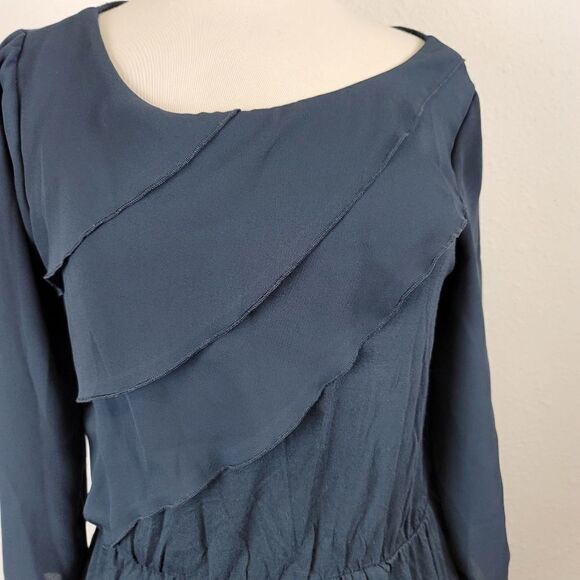 Anthropologie deletta ruffle front blouse - Picture 7 of 9